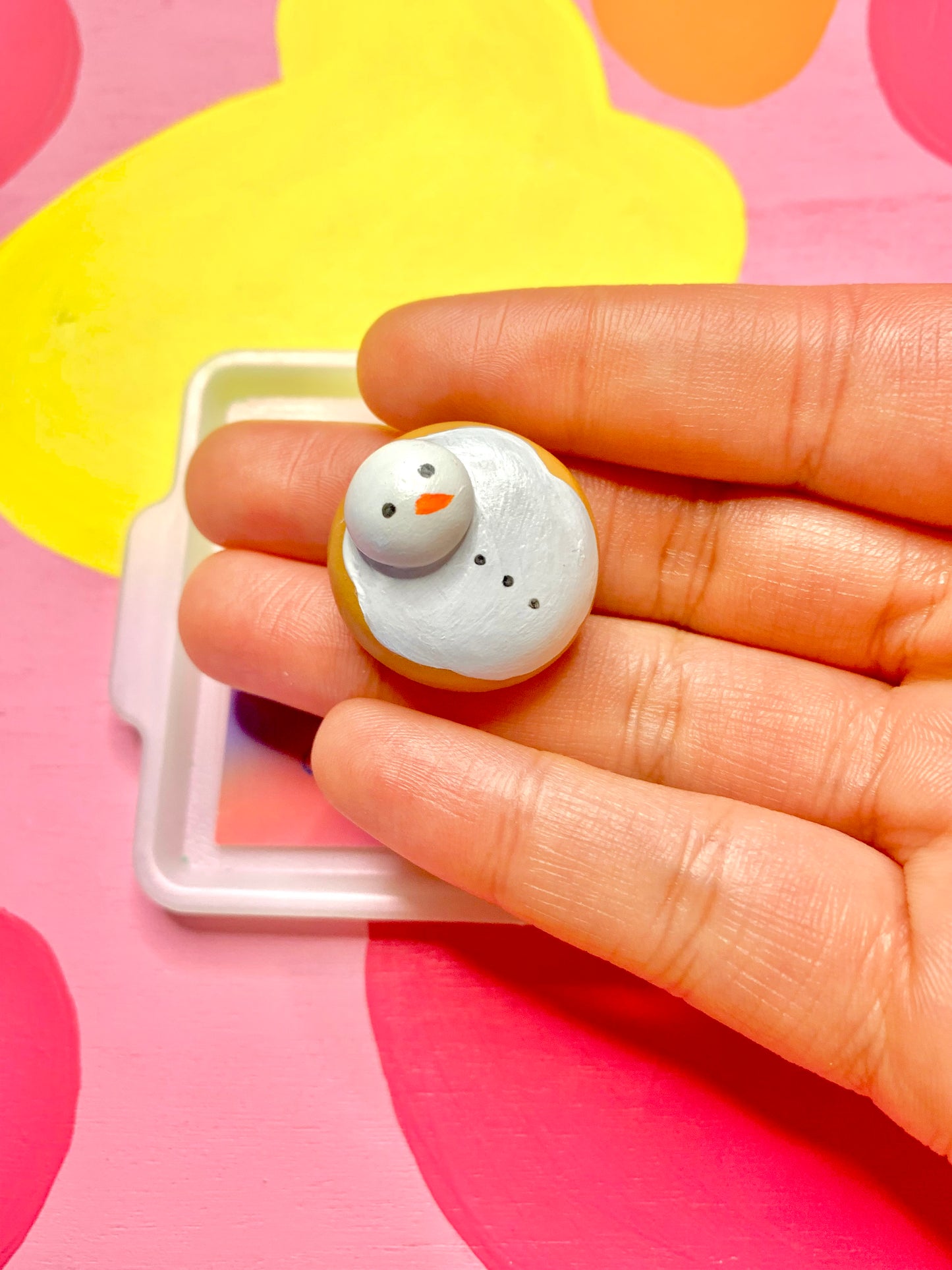 Melting Snowman Cookie Magnet