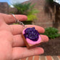 Blueberry Yogurt with Raspberry Custard Toast Keychain