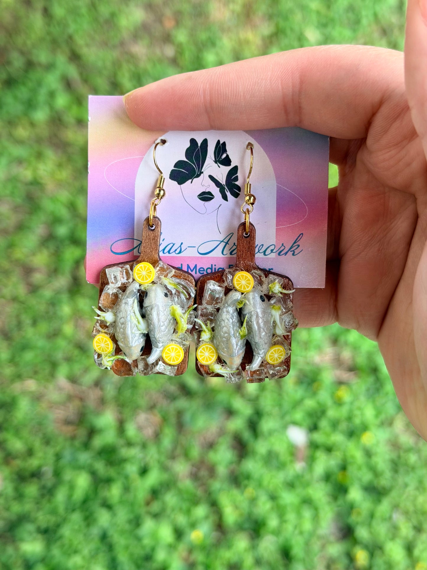 Frozen Fish Charcuterie Board Earrings