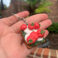Tomato and Basil Toast Keychain