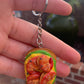 Shrimp with Egg and Avocado Keychain