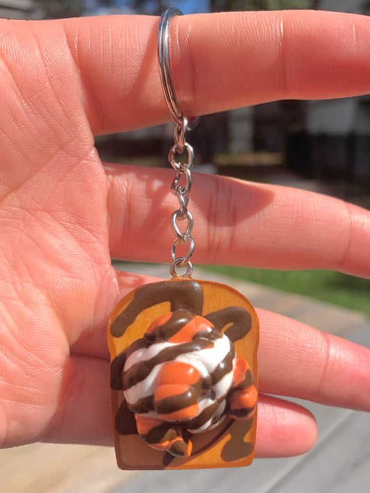 Chocolate Pumpkin Drizzle Keychain
