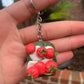 Tomato and Basil Toast Keychain