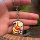 Apples and Grapes Yogurt Toast Keychain