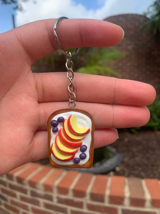 Apples and Grapes Yogurt Toast Keychain