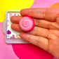 Pink Spiral Cookie