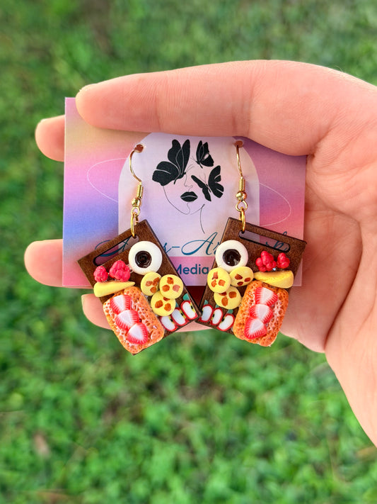 Strawberry Shortcake Charcuterie Board Earrings