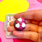 Black and Red Heart Swivel Cookie
