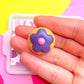 Purple Flower Cookie Magnet