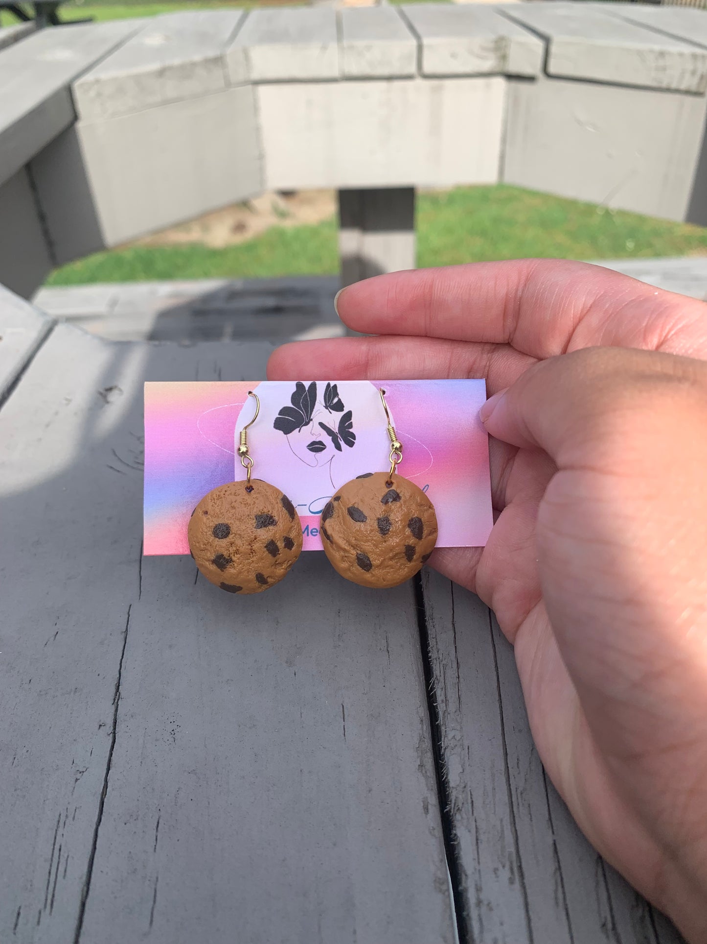 Chocolate Chip Cookie Earrings