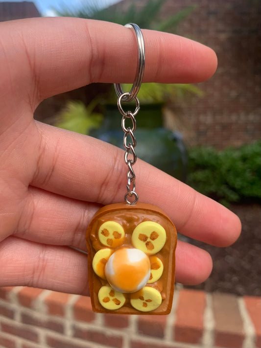 Banana Ice Cream French Toast Keychain