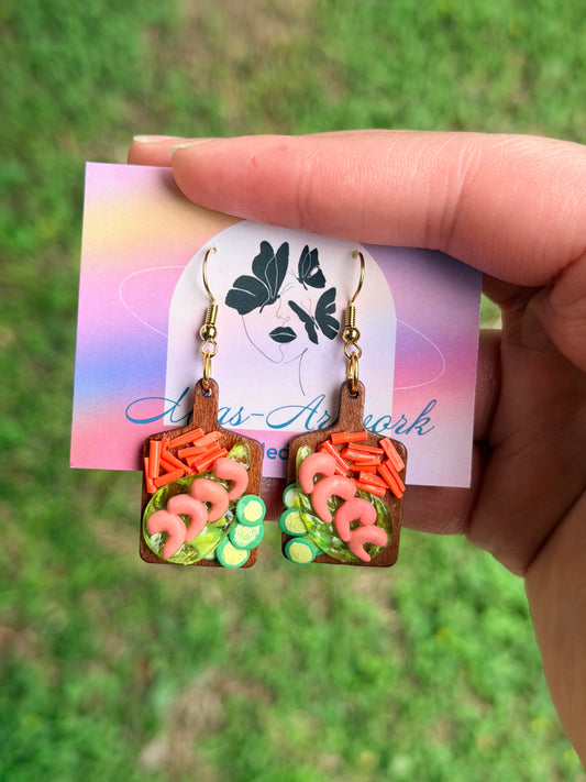Spring Roll Charcuterie Board Earrings
