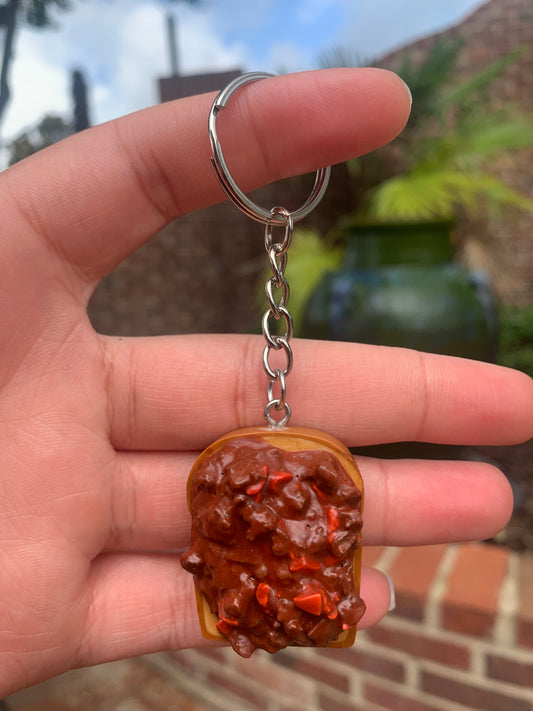 Sloppy Joe Open Burger Keychain