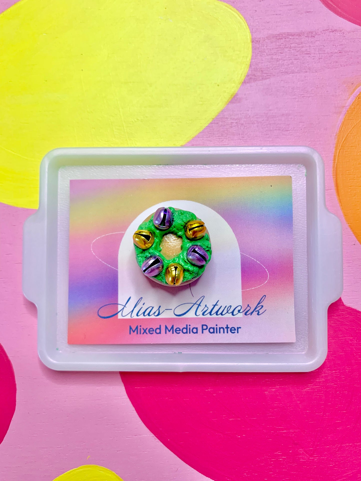 L.S.U Wreath Cookie Magnet