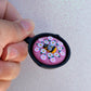Pink Bee Skillet Charm ( Garden Pie Collection)