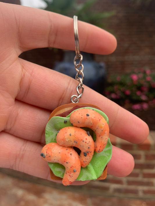 Cocktail Shrimp Toast Keychain