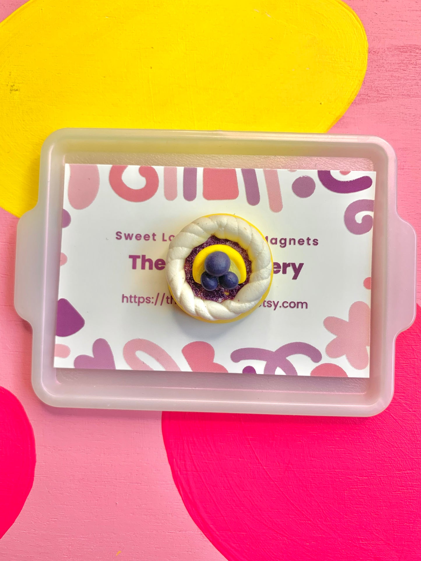 Lemon-berry Cream Cookie Magnet