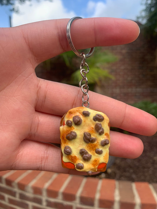 Breakfast Pizza Keychain