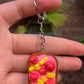 Mango and Raspberry Yogurt Toast Keychain