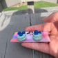 Blueberry Macaroon Earrings
