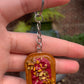 Open-faced Peanut Butter and Jelly Sandwich Keychain