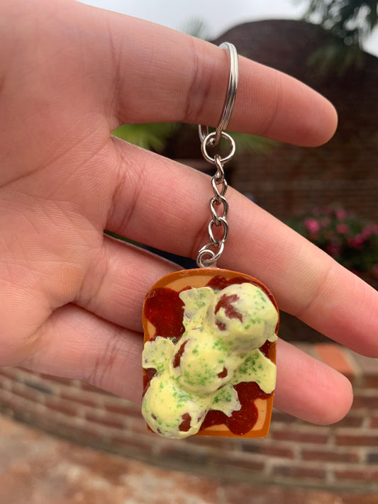 Meatball Sub Toast Keychain