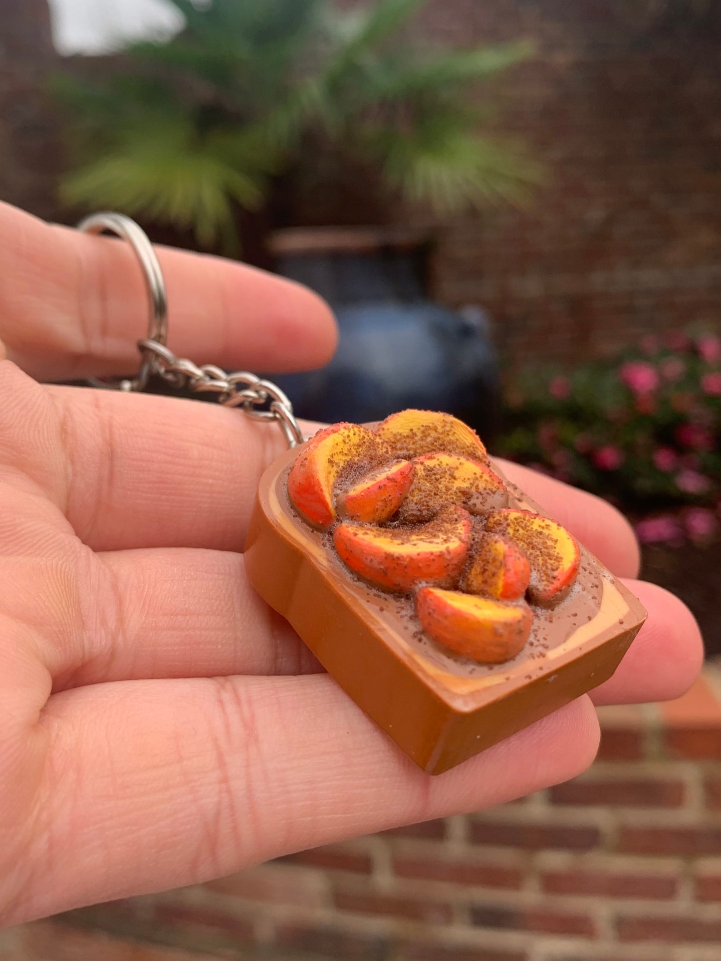 Cinnamon Peaches Toast Keychain