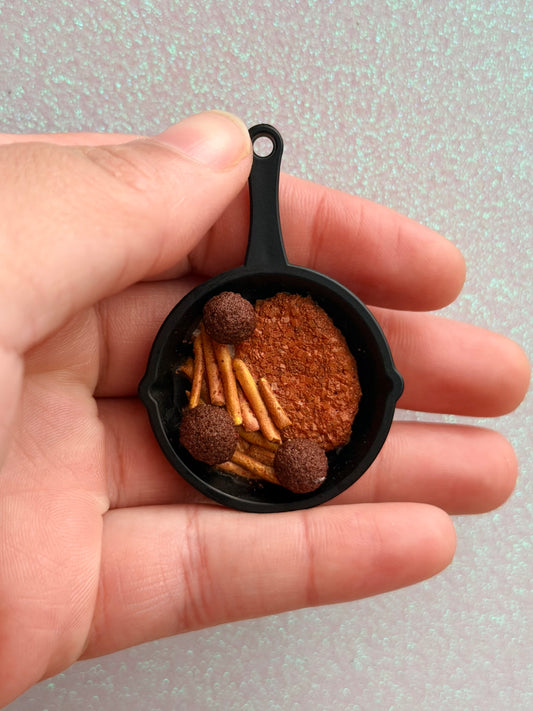 Fried Catfish and Hushpuppies Skillet Charm