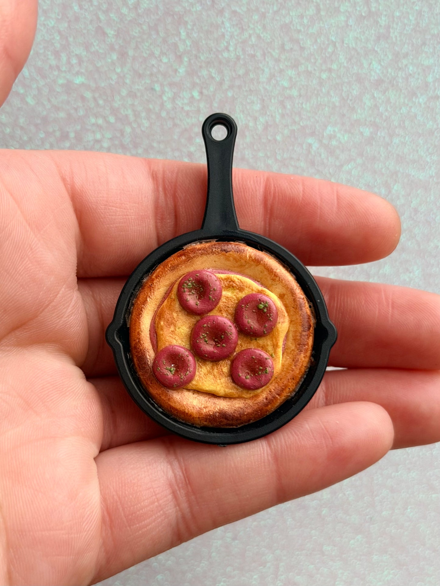 Pepperoni Pizza Skillet Charm