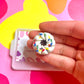 Chocolate Birthday Cake Cream Cookie Magnet