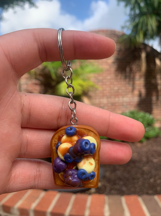 Blackberry French Toast Keychain