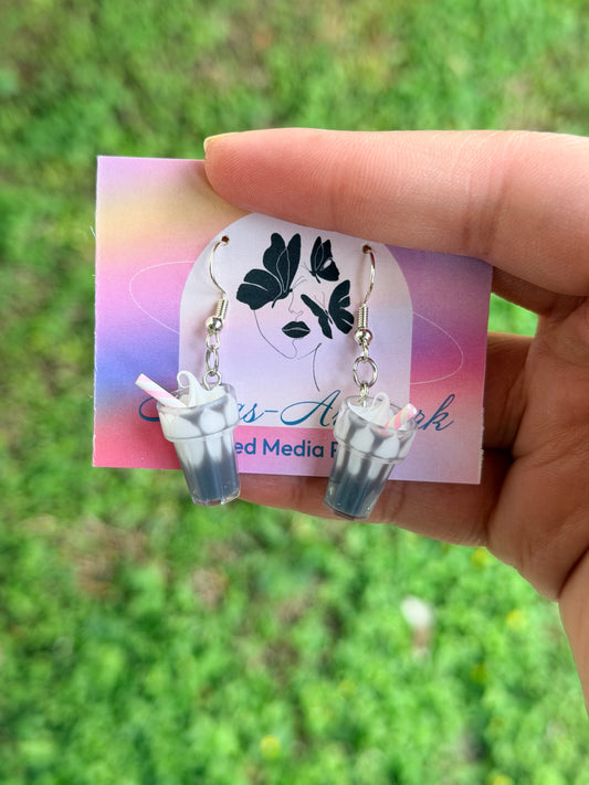 Chocolate Milkshake Earrings