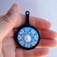Blue Garden Skillet Charm (Garden Pie Collection)