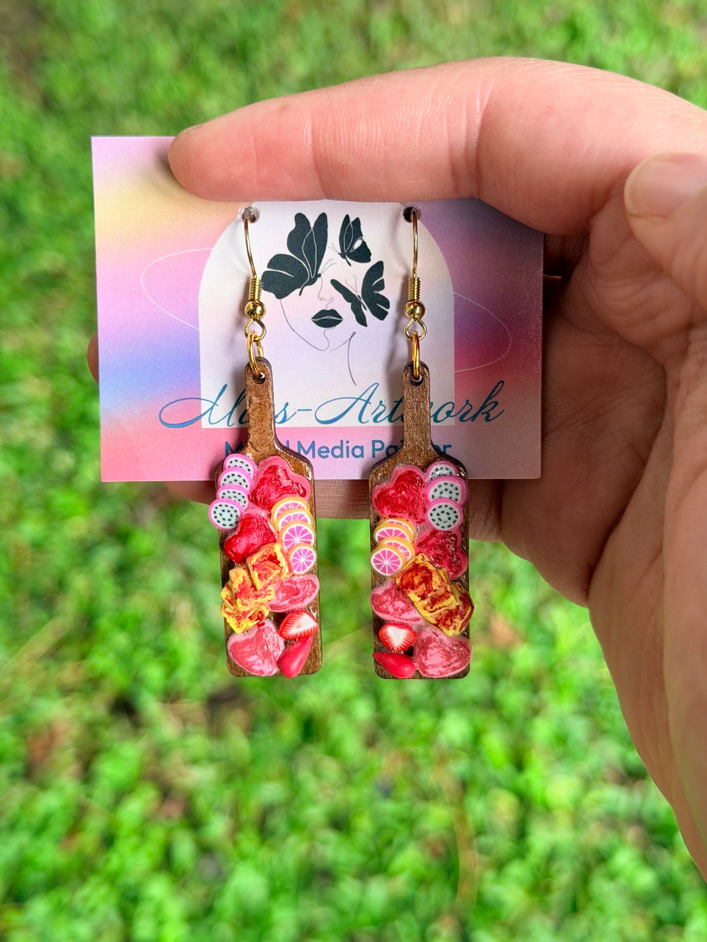 Valentines Brunch Charcuterie Board Earrings