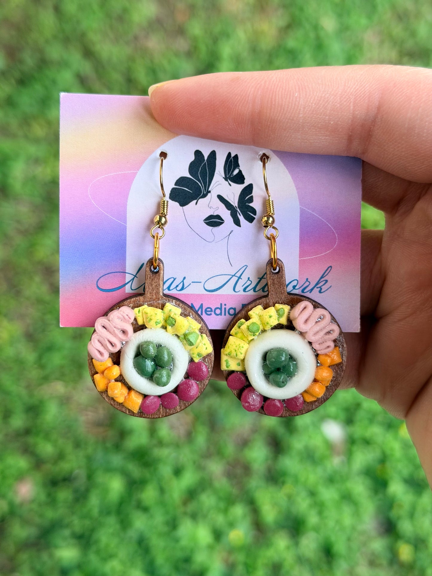 Meaty Olive Charcuterie Board Earrings