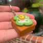 Sunny Side Up Bell Pepper Toast Keychain