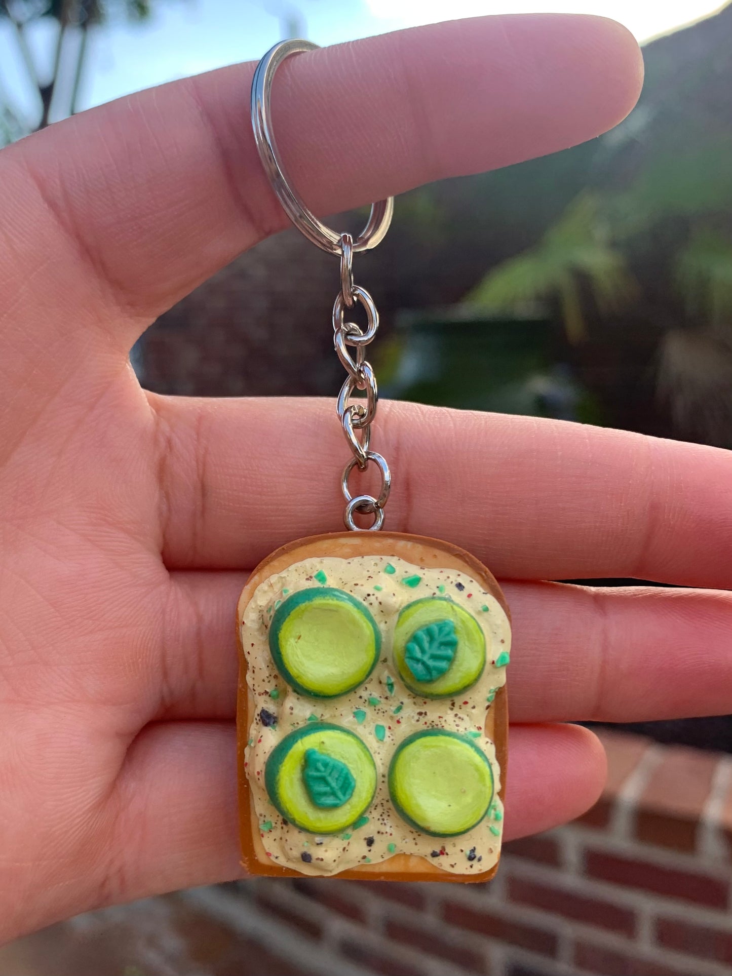 Tuna with Cucumber Toast Keychain