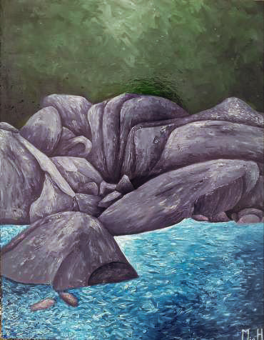 "Steady Rocks"-Original Painting- sale