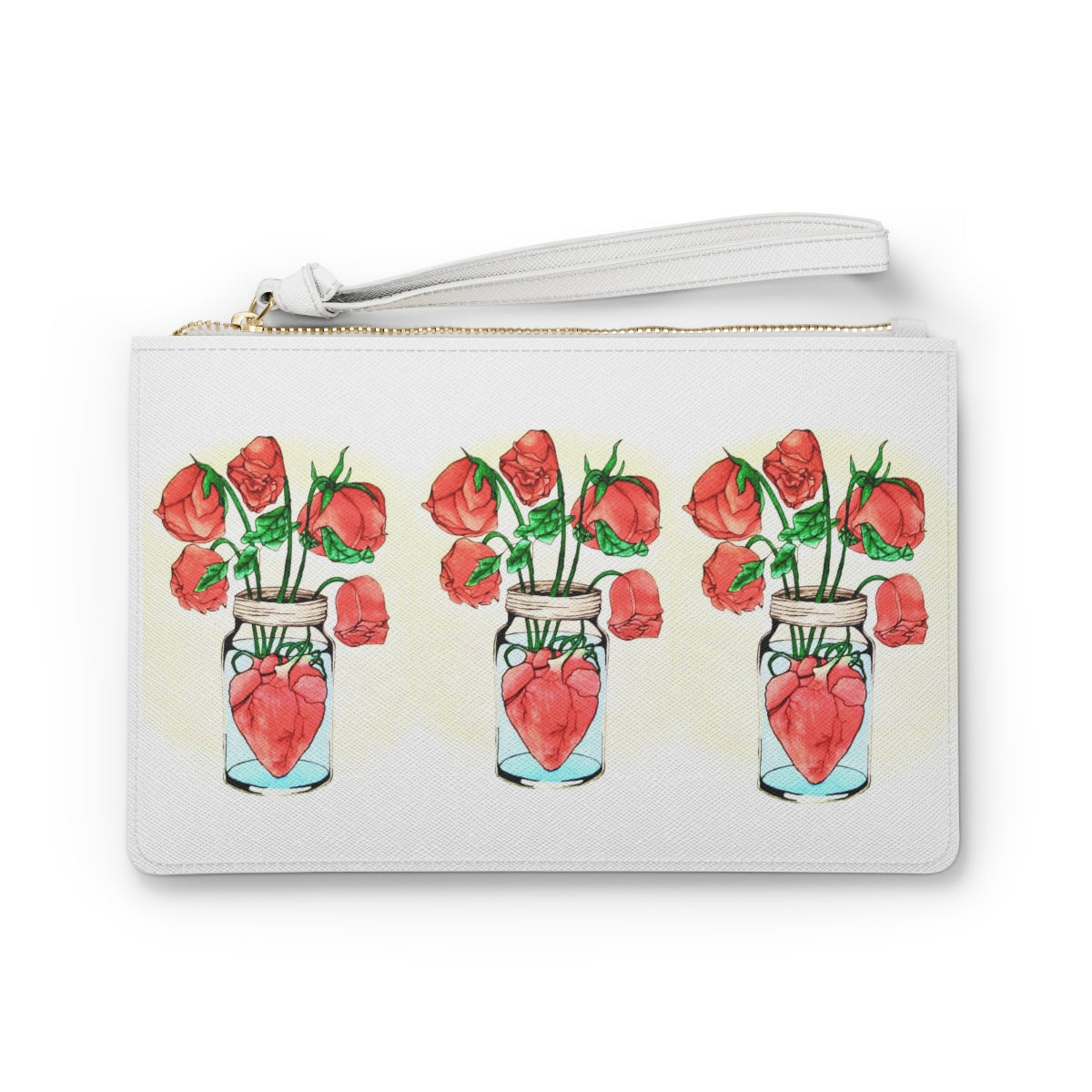 Heart in Jar- Clutch Bag
