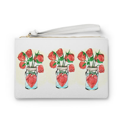 Heart in Jar- Clutch Bag