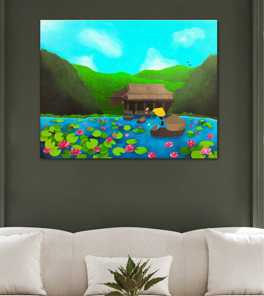 " The Country Side of Vietnam"-  Original Painting